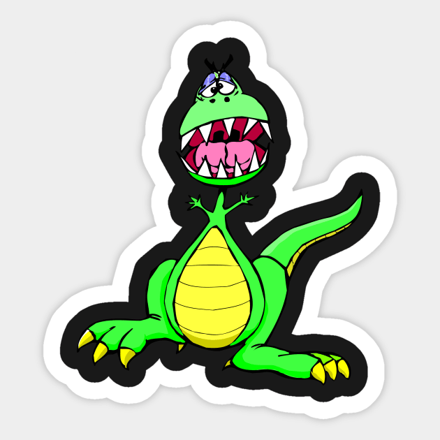 Dinosaur Sticker by linesdesigns